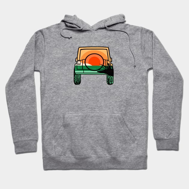 Island Jeep Days Hoodie by Trent Tides